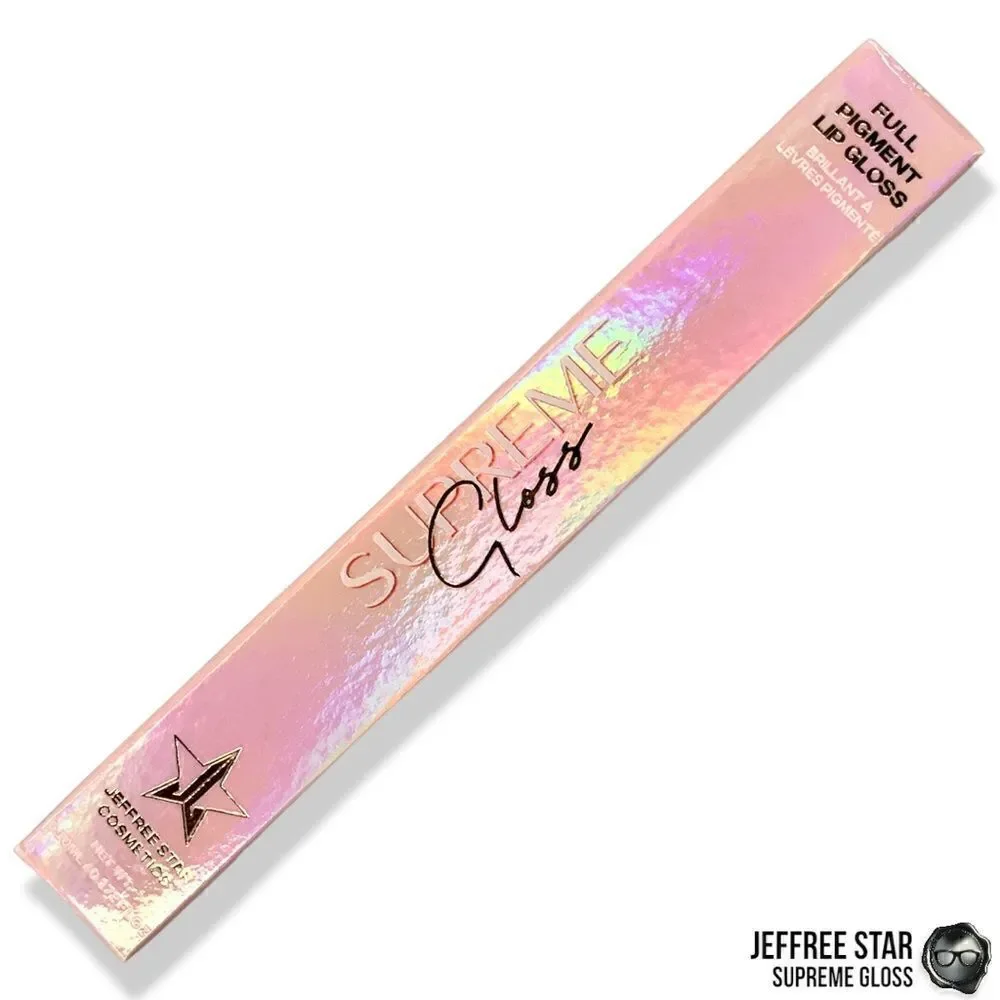 JEFFREE STAR IMPROPER SUPREME GLOSS FULL PIGMENT LIP COLOR DARK MAUVE NEW IN BOX